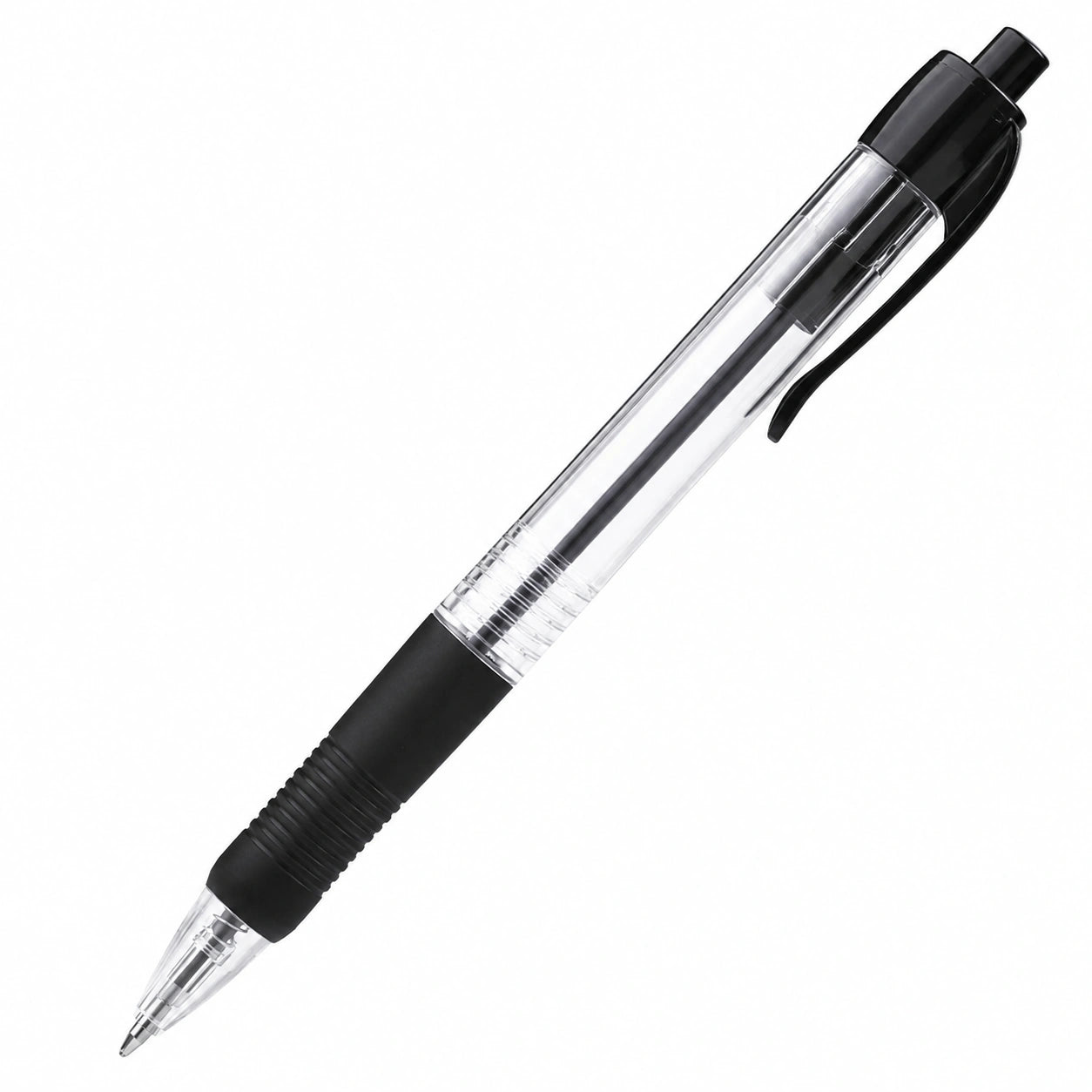 Bolígrafo retráctil negro 0.7mm tinta gel