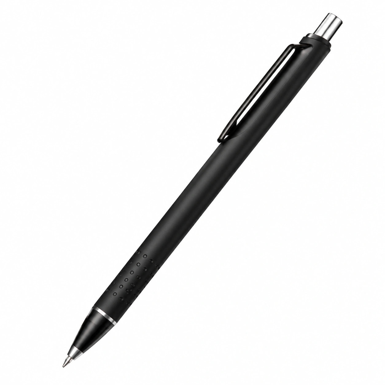 Bolígrafo retráctil negro con punta de 0.7 mm