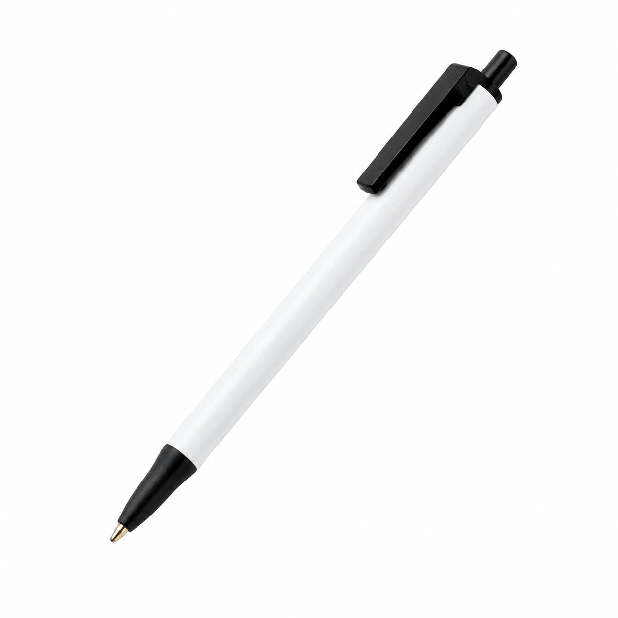 Bolígrafo Retráctil Negro y Blanco con Escritura Suave