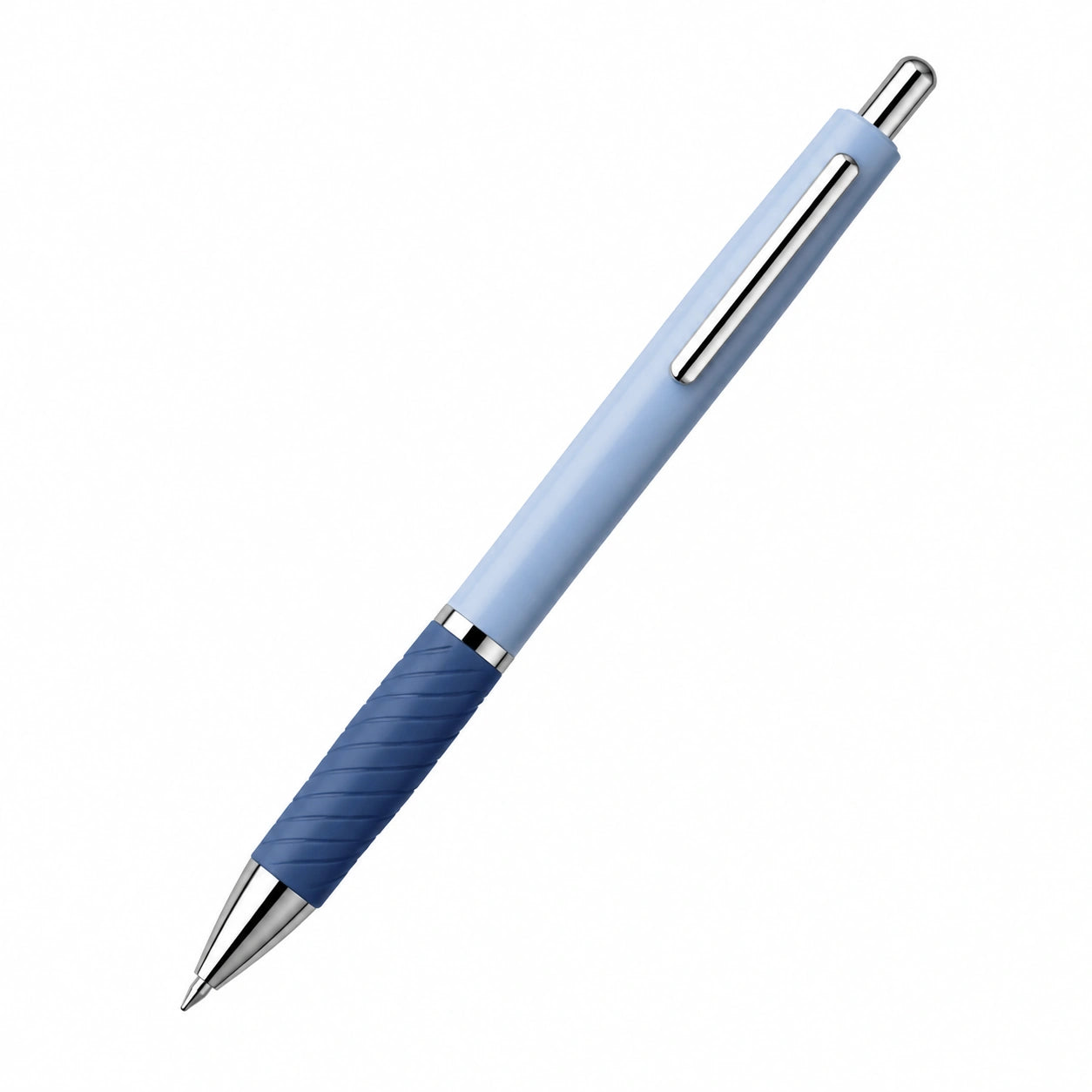Bolígrafo Retráctil Azul Claro/Azul Oscuro con Punta Esférica