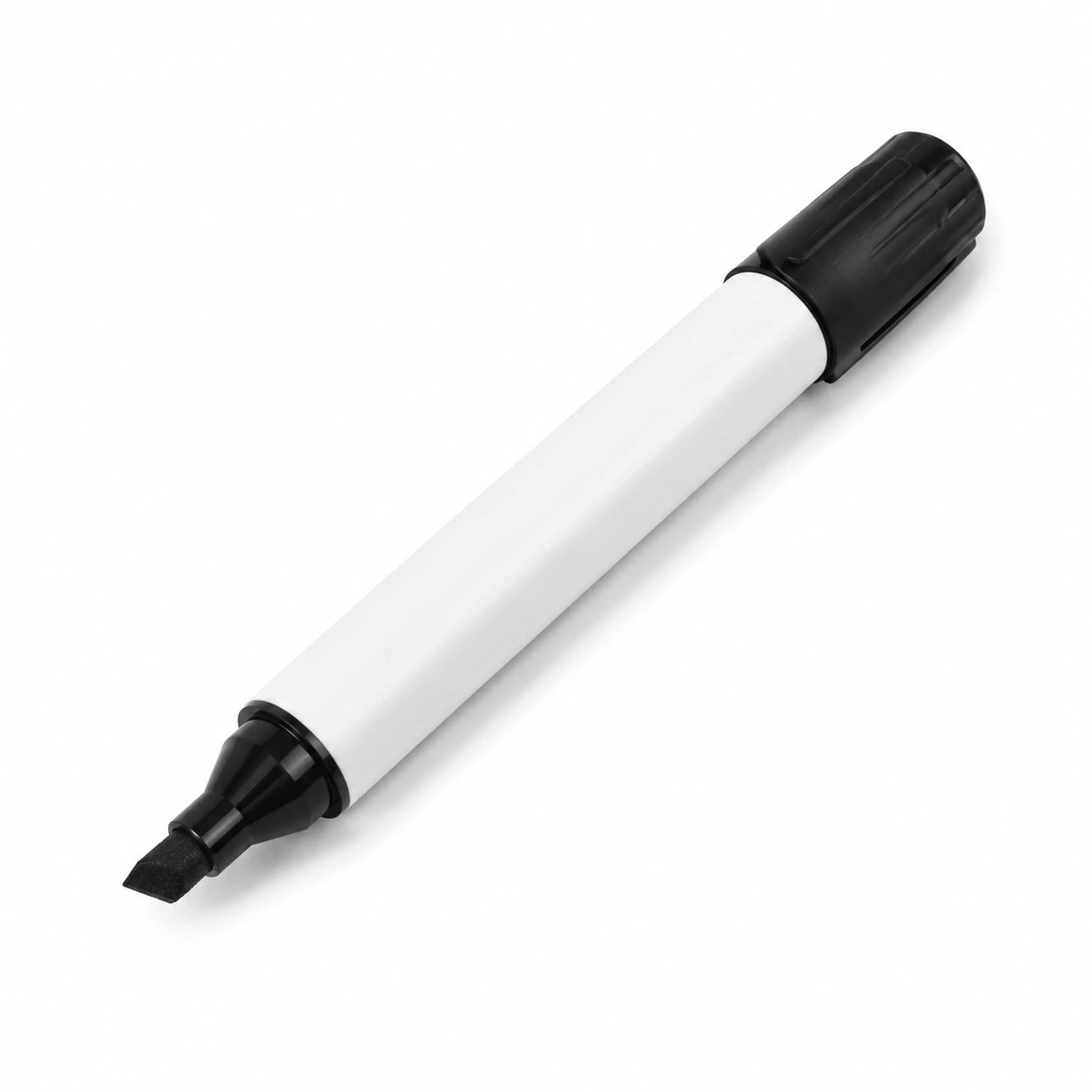 Marcador Negro para Pizarra Blanca con Punta Biselada