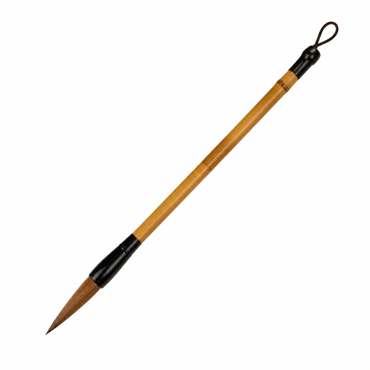 Pincel de Caligrafía Chino con Mango de Bambú Marrón/Negro