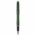 Pluma estilográfica verde con punta fina