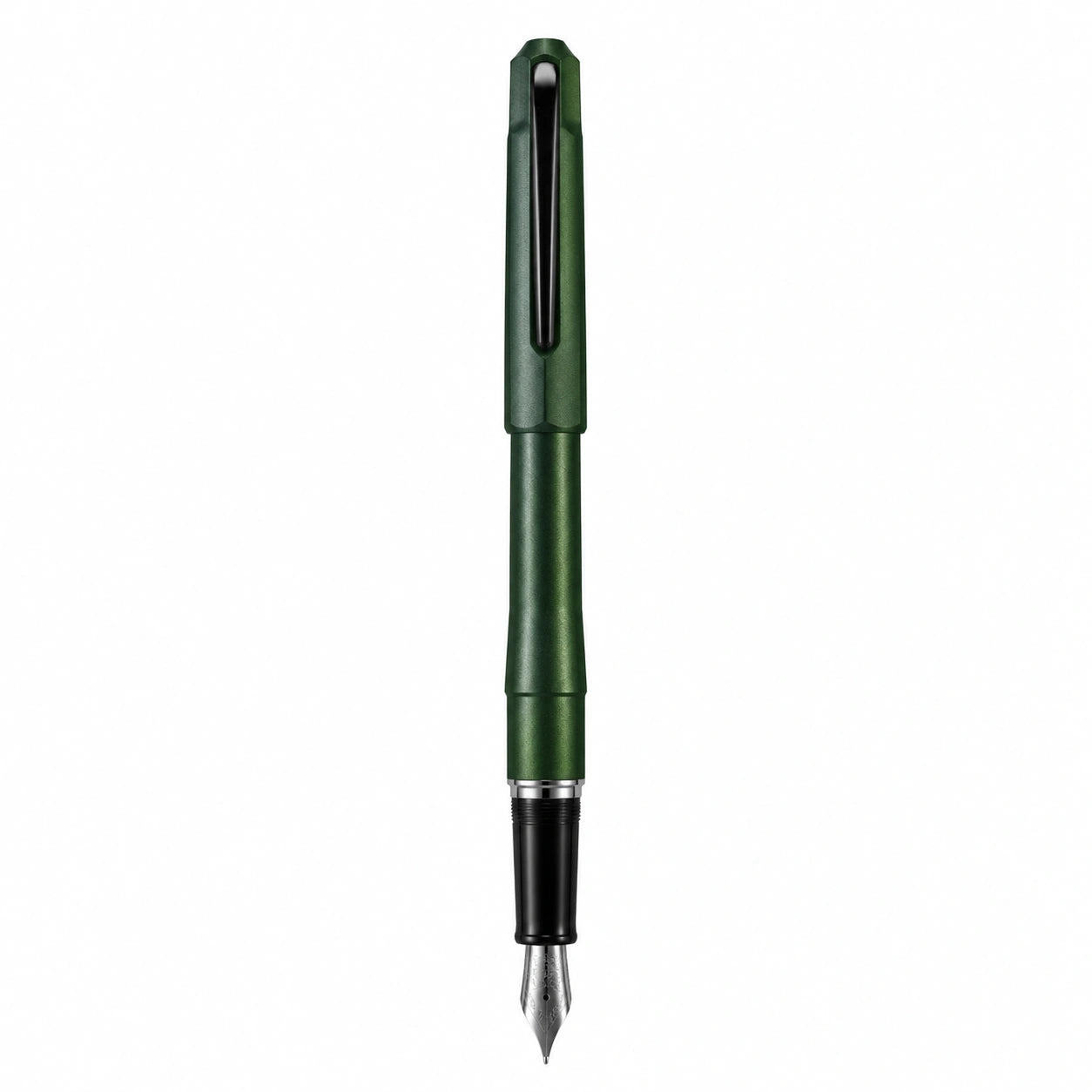 Pluma estilográfica verde con punta fina