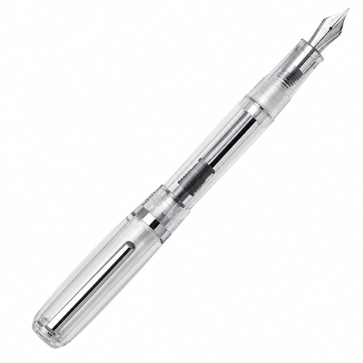 Pluma Estilográfica Transparente con Convertidor