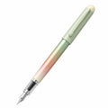 Pluma estilográfica de gradiente verde y rosa