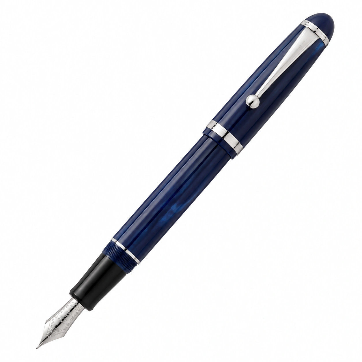 Pluma Estilográfica Azul con Plumín de Acero Inoxidable