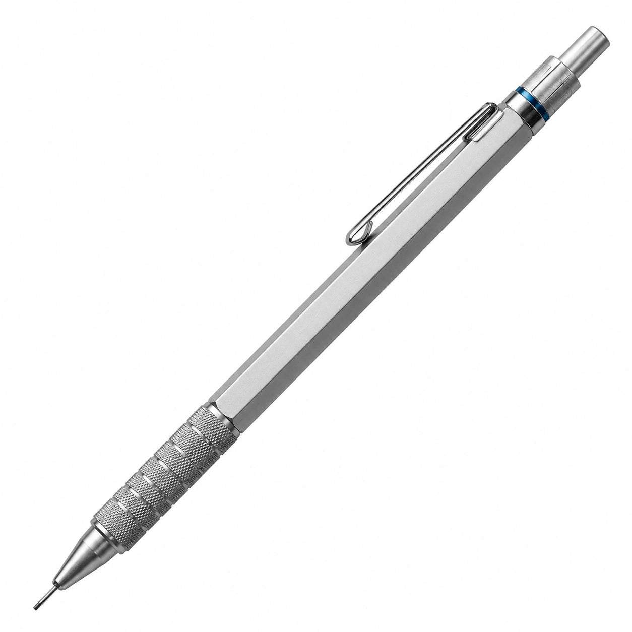 Portaminas Metálico de Precisión 0.5mm Plata