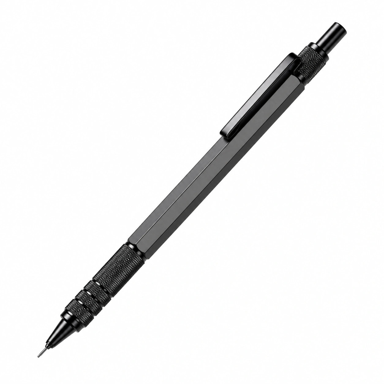 Portaminas Mecánico Negro 0.5mm Ergonómico