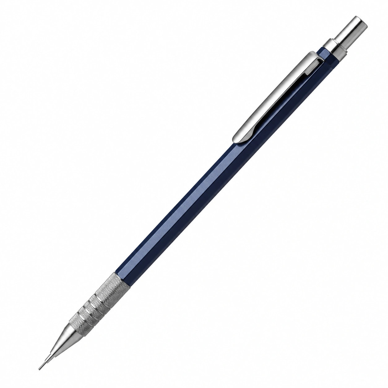 Portaminas Azul 0.5mm con Cuerpo Metálico