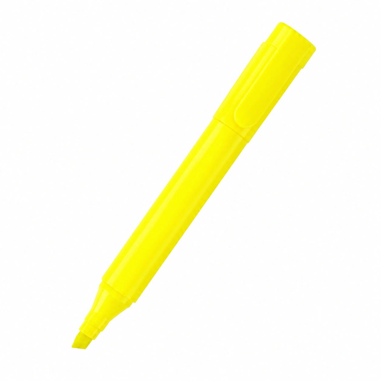 Marcador Fluorescente Amarillo Punta Biselada